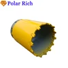 Double spiral bucket foundation bit fitting casing