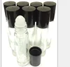 Natural-colored PP roller ball and holder for 10ml glass perfume bottle