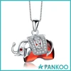 Manufacturer Direct Wholesale silver ruby elephant shape pendant