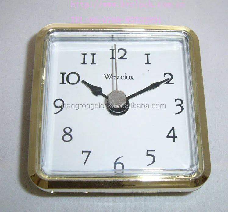 Square Plastic Insert Clock 66x66mm Wall Clock Insert Decorated Desktop