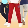 Boy pants 100 160cm spring autumn cotton boy trousers children Sweatpants 6 12years kids sports casual