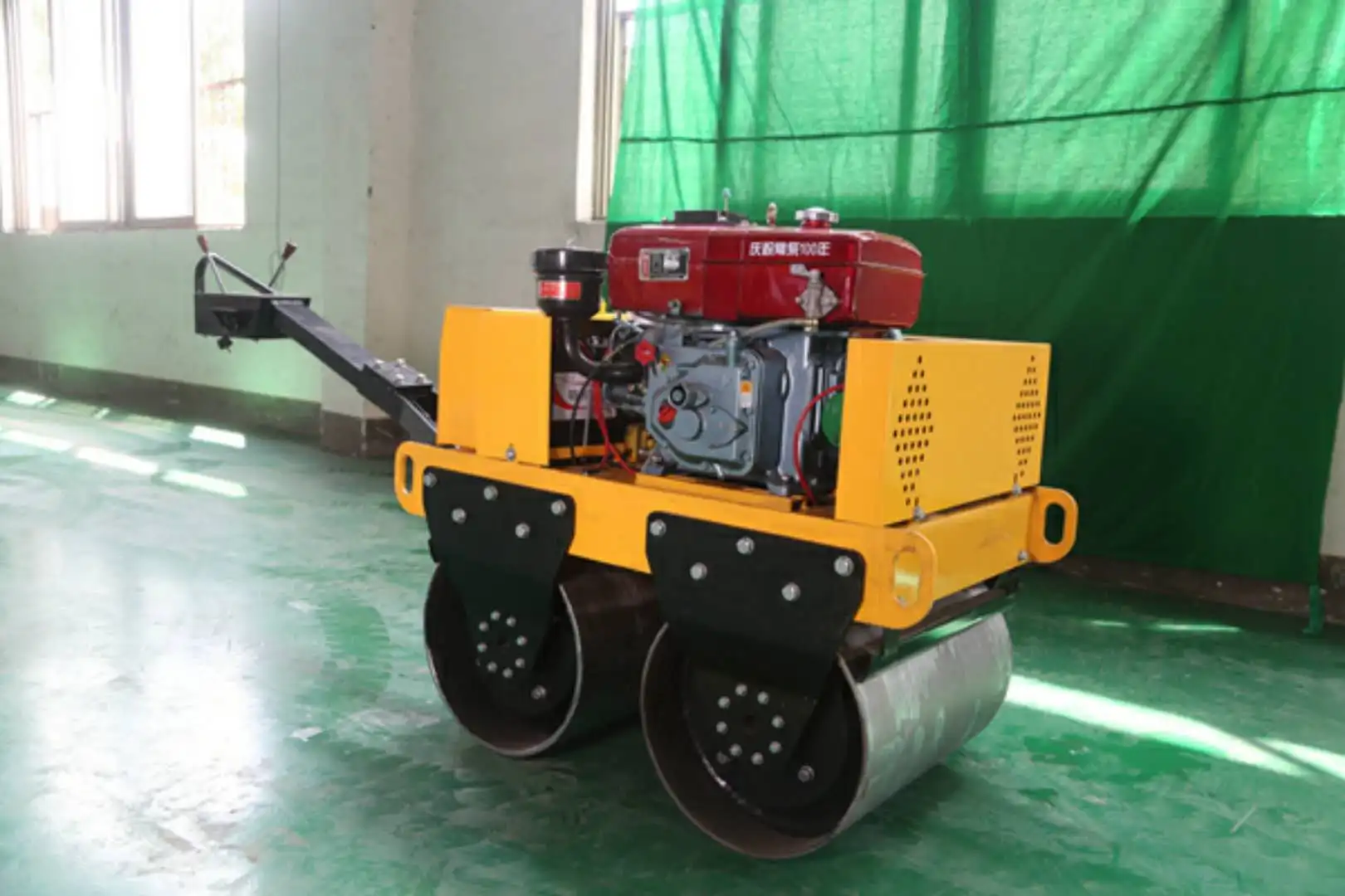 Mini Road Roller Compactor / Road Construction Equipments / Walk Behind ...