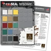 Wood board uniquartz sample display tile presenter