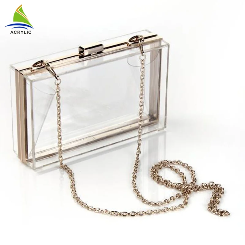 Wholesale Trendy Clear Custom Acrylic Clutch Bag Buy Acrylic Clutch