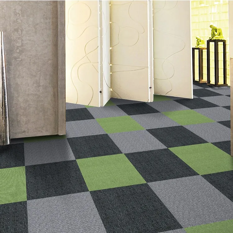 Easy To Install For Office Of 100 Nylon Material Puzzle Carpet Tiles