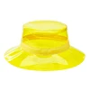 outdoor new design shiny plastic waterproof PVC women rain bucket hat
