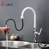 YL917 Wenzhou Yili supplier Modern white pull out kitchen faucet taps for kitchen