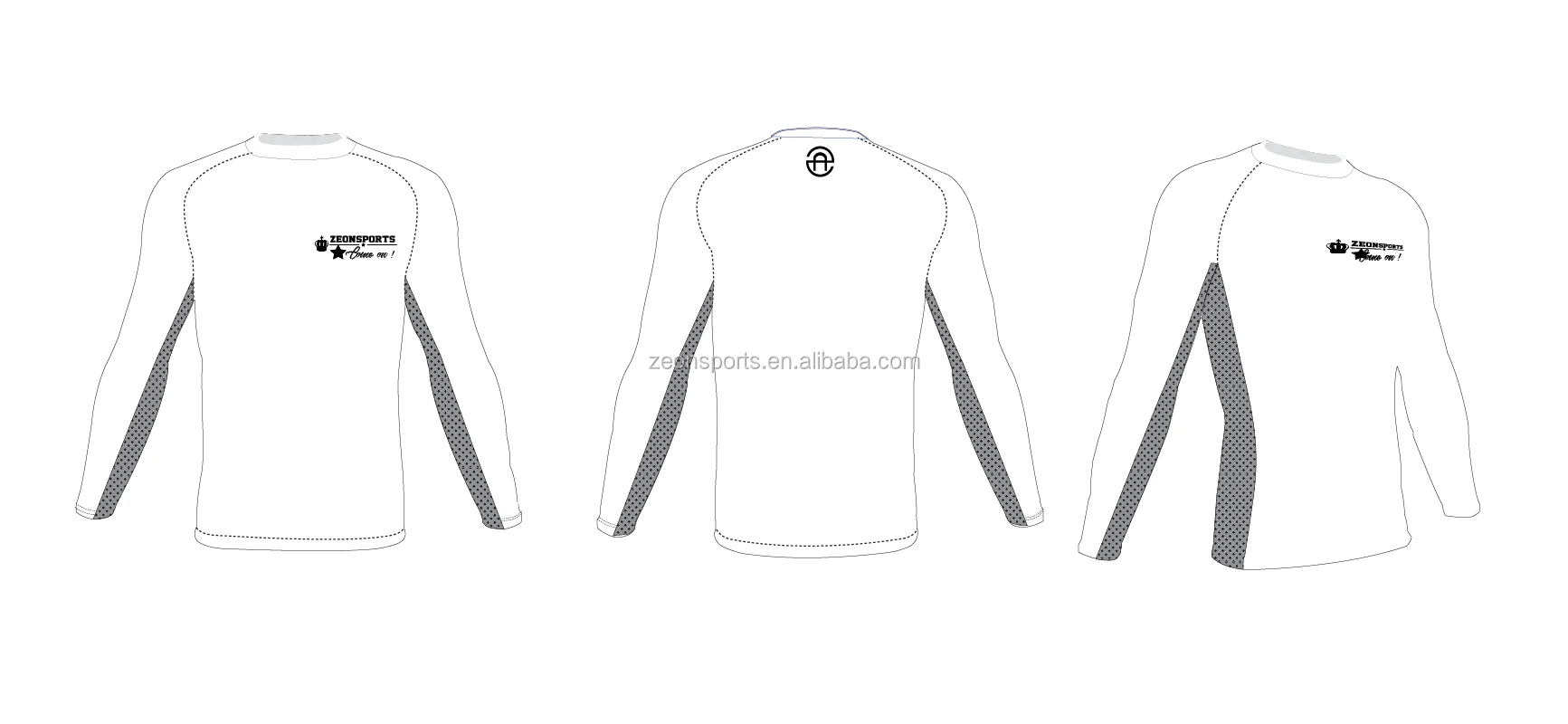 Customized Blank White Long Sleeve Fishing Shirts High Performance