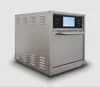 15 times faster than traditional cooking methods, Introducing high speed pizza oven with microwave and impinged hot air