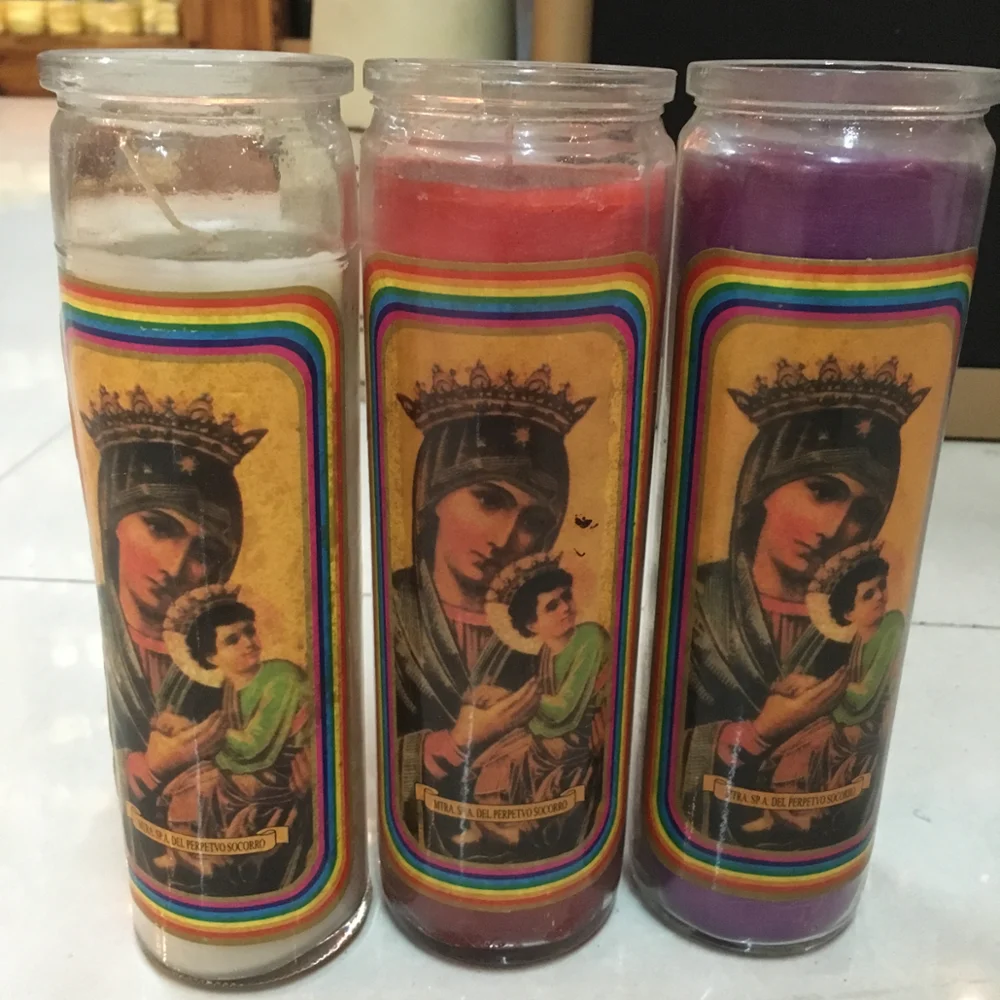 Prayer Candles/glass Jar Religious Candle Wholesale Buy Custom Glass