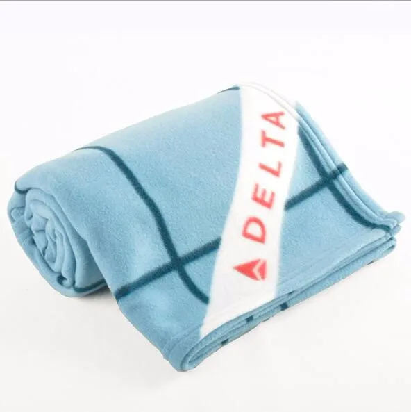Wholesale Customize Polar Fleece Disposable Airline Airplane Blanket