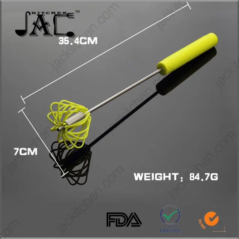 Kitchen Gadgets Stainless Steel Baking Tools Automatic Rotation Egg Whisk