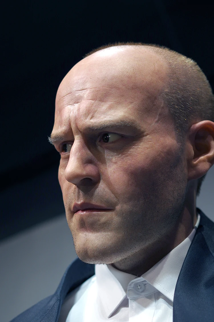 Super Realistic Movie Star Jason Statham Life Size Silicone Wax Statues