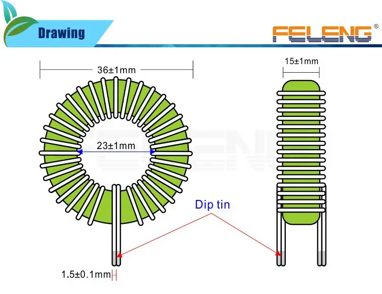 Copper Wire Coil Choke Coil Mnzn And Sendust