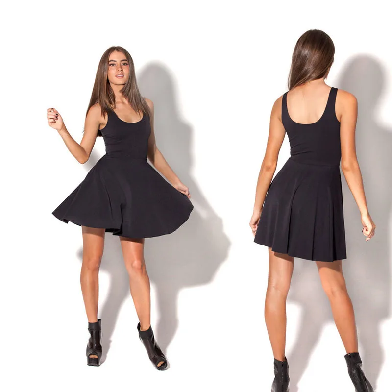 spandex skater dress