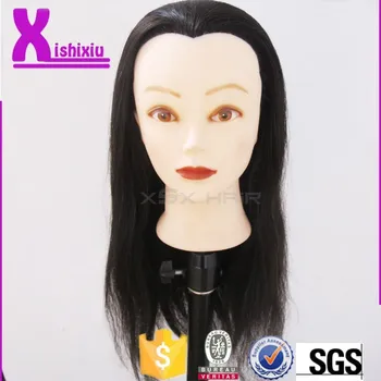 2015 Xishixiu Natural Hair Training Doll Head For Hair Salon