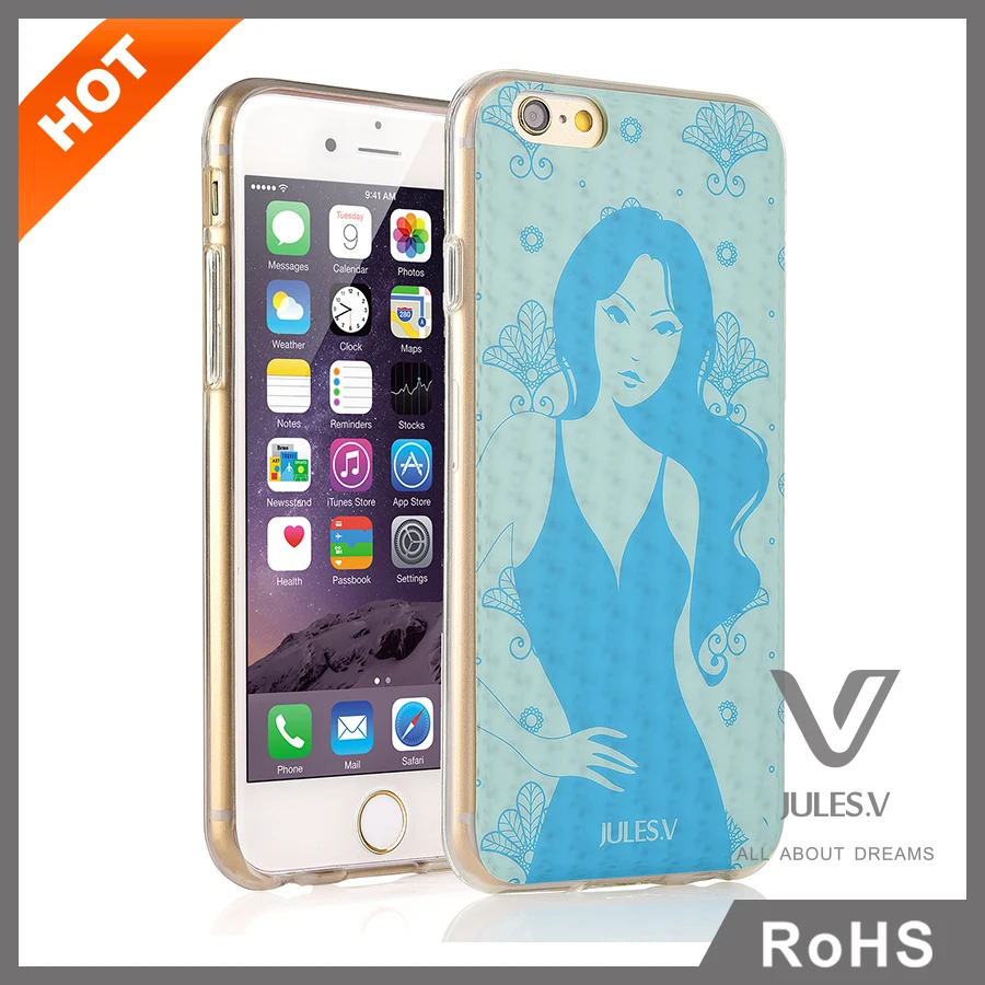 wholesale waterproof fancy lady custom 3d sublimation cell cheap phone cases for i6plus