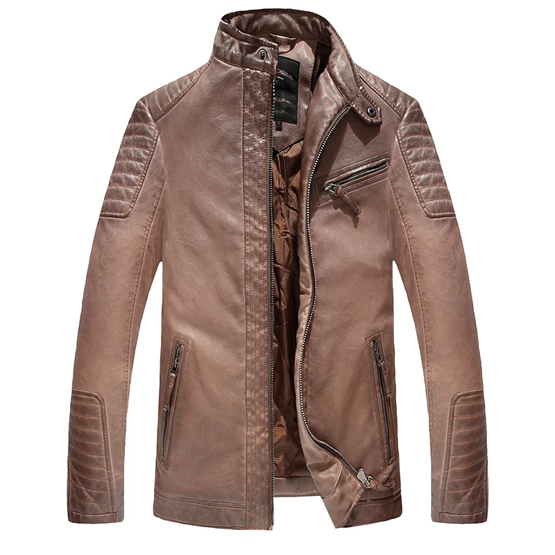 Custom Faux Leather Jacket Mens Latest Design Quality