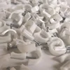 Factory Price Flat Electric PE Round Steel Wire Cable Clips Wall Nails Clip / Hook CC-908 Adhesive Cable Wire Clip Size