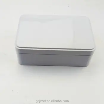 shallow metal box