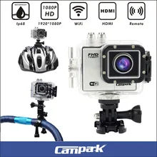 Campark 2.0″ LCD 1080P 60fps Wifi Action Camera Ambarella A7LS75 + 12MP 1/2.33″ Sensor Sports DV Action Camcorder
