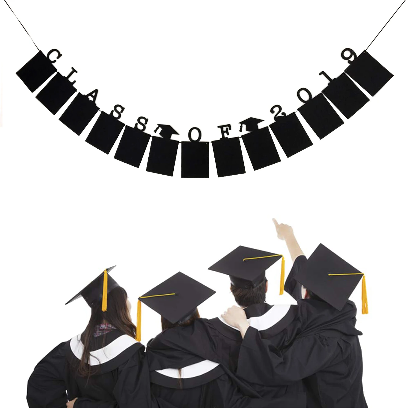 工厂批发19 毕业派对装饰品用品恭喜毕业彩旗照片道具 Buy 毕业装饰 毕业横幅19 毕业派对用品19 Product On Alibaba Com