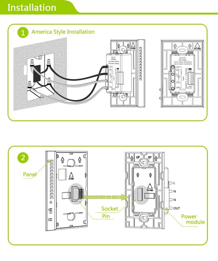 Gaobiao GM4 Programmable Thermostat for Commercial Electric Heater