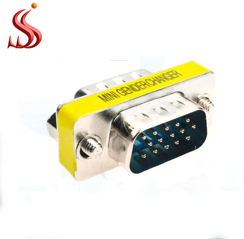 High Quality Dsub Avi Vga Hdb15 Male To Male Mini Gender Changer