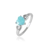 15375 Xuping beautiful women jewelry heart shaped ice stone finger ring