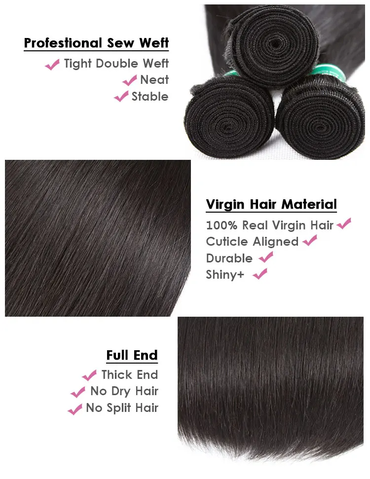 ELI 10A Grade Unprocessed Wholesale Virgin Brazilian Hair,100% Brazilian Human Hair Bundles,Virgin Cuticle Aligned Hair
