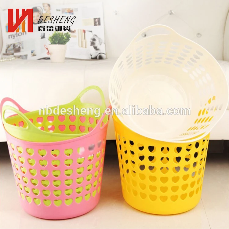 Large Size Colored Plastic Clothes Basket Bag Laundry Basket Buy