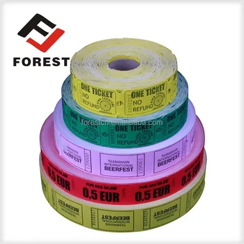 oem accepted customized printing raffle ticket roll scraper ticket personalized raffle ticket roll