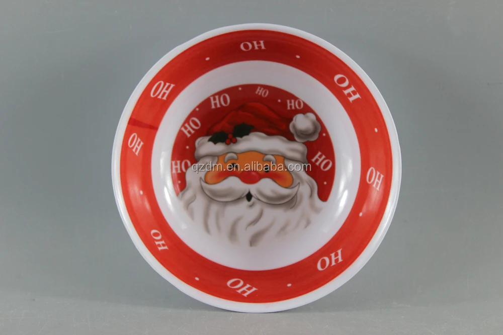 Christmas Melamine Soup Bowl/Xmas Cheap Melamine Salad Bowl
