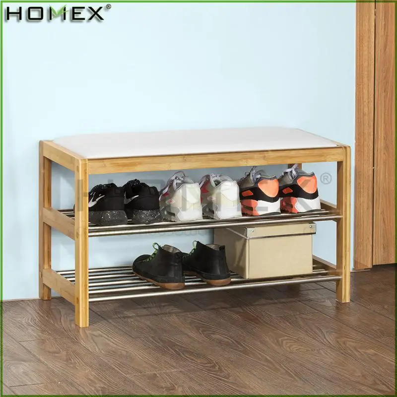 Bamboo Shoe Bench Bathroom Shelf With 2 Shelves Homex Bsci Buy Sepatu Bangku Bambu Rak Sepatu Bangku Toko Sepatu Rak Product On Alibaba Com