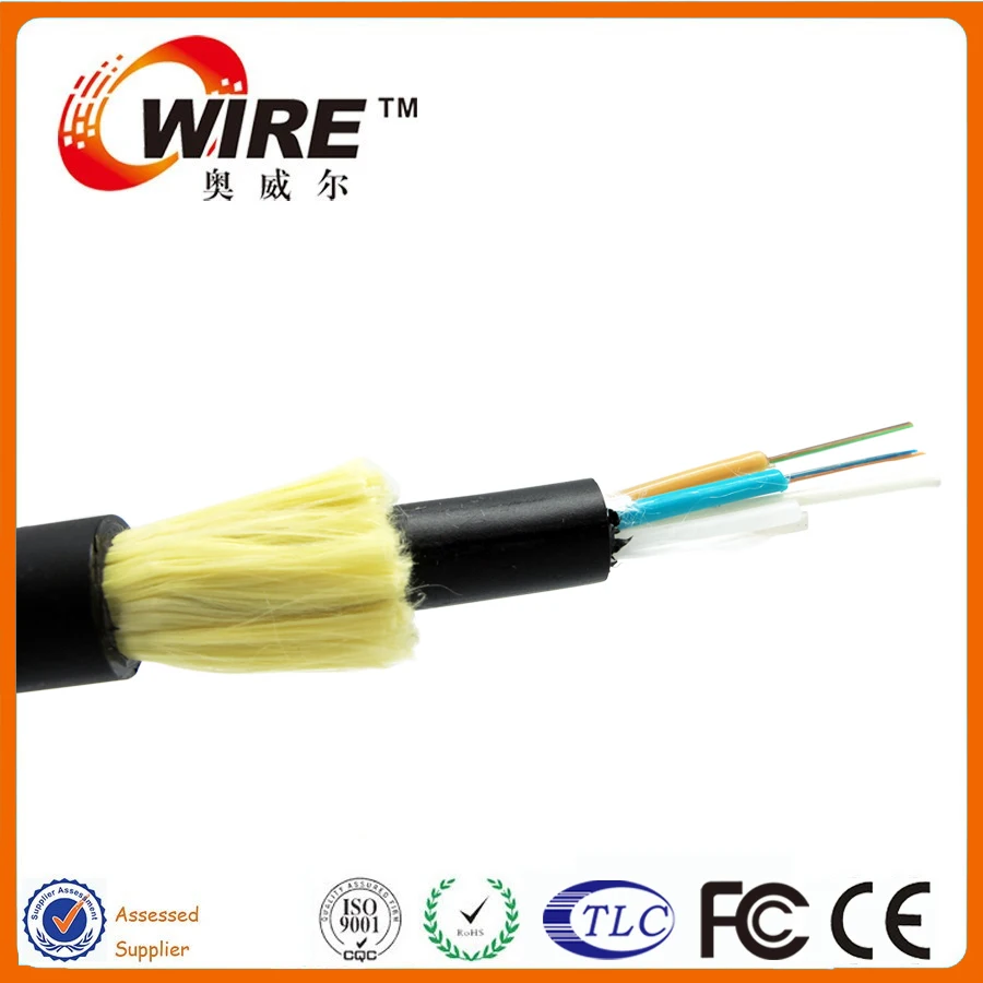 
Owire high quality optic fiber cable 6 12 24 48 96 144 core ADSS Outdoor Fiber Optical Cable Price 