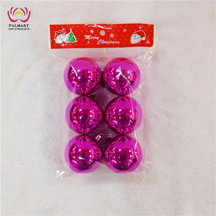 outdoor plastic xmas balls with opp packing