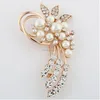 Exquisite Girls Crystal Rhinestone and Pearl Bouquet Brooch