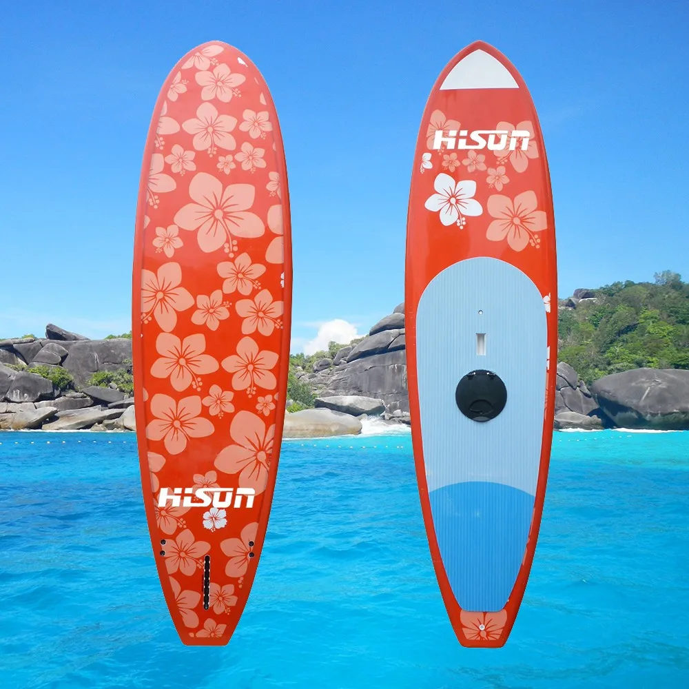 10'6bamboo Veneer Stand Up Paddle Boards/11' Epoxy Painting Paddle