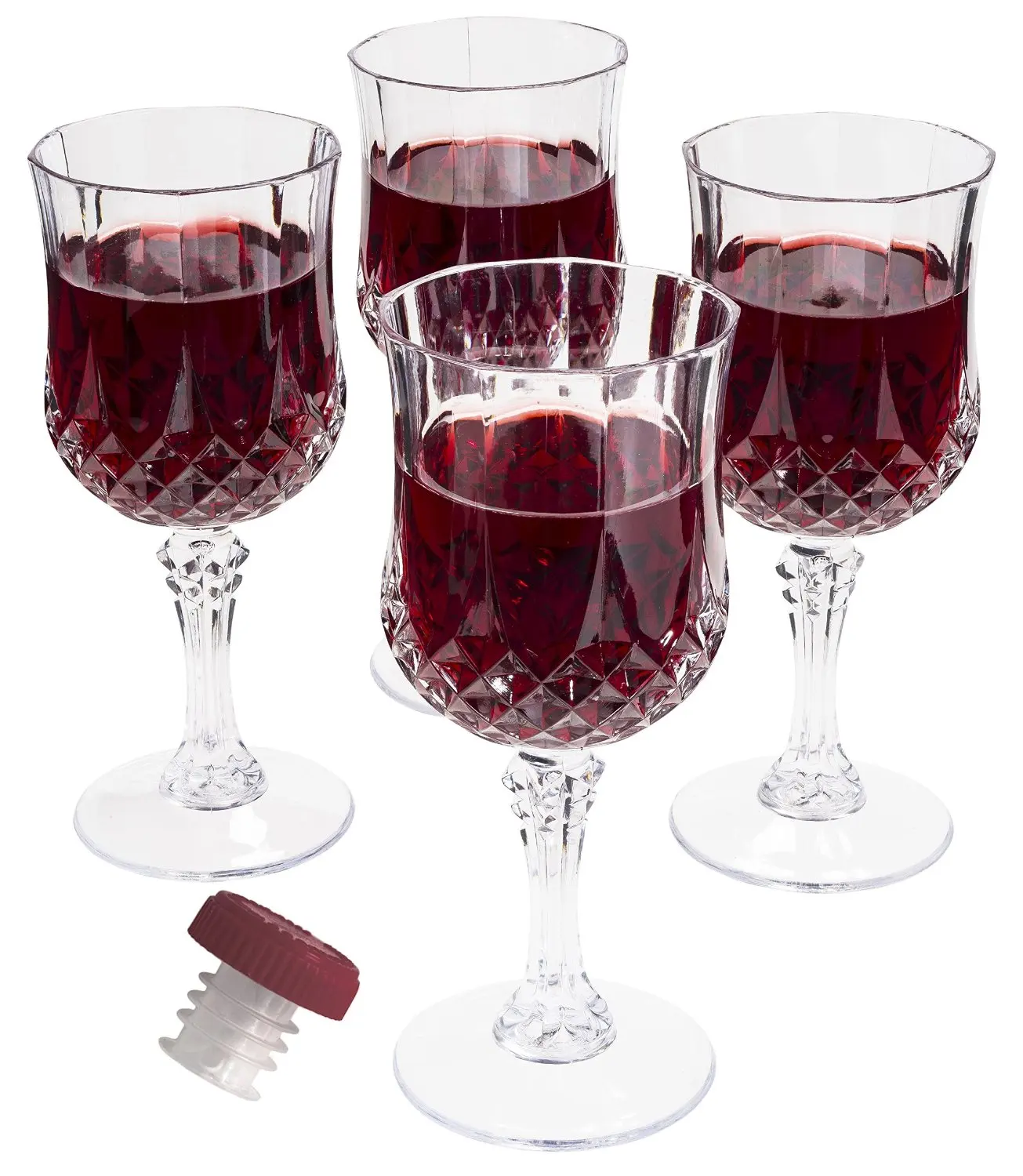 Clear Acrylic Wine Gles Find Get Quotations Prexware Set Of 8 Unbreakable Wine Gles Acrylic Cryslal Like