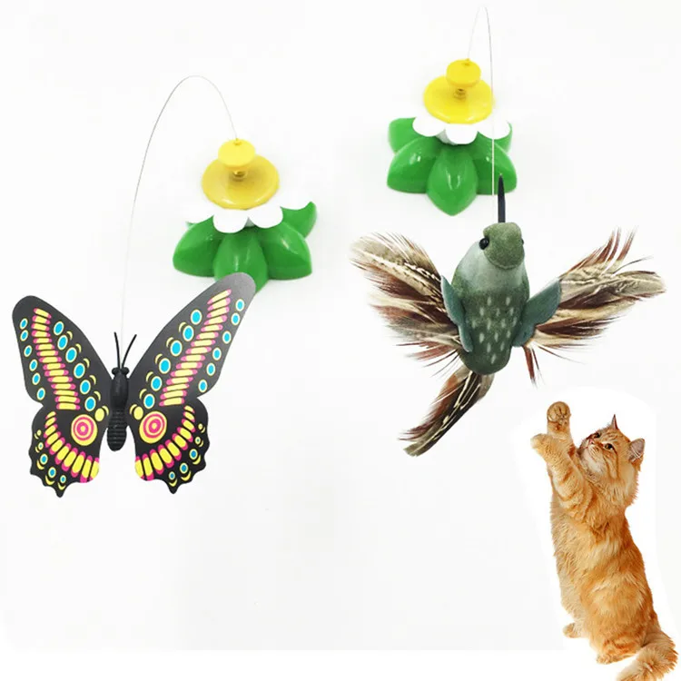 spinning butterfly cat toy