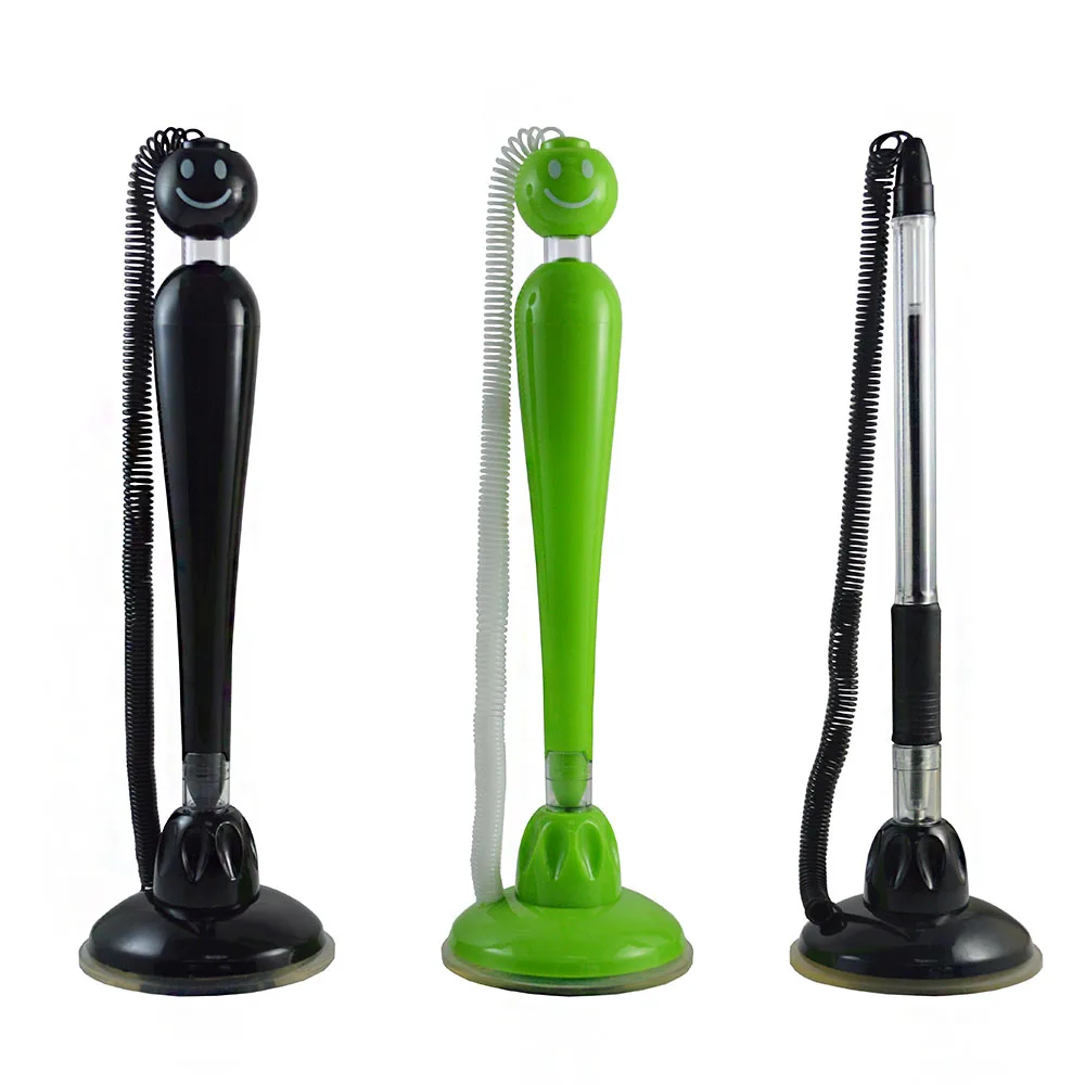 Classical Bank Counter Pen Table Holder Desktop For Promotion Desk Stand With Nice Color Ball Whole