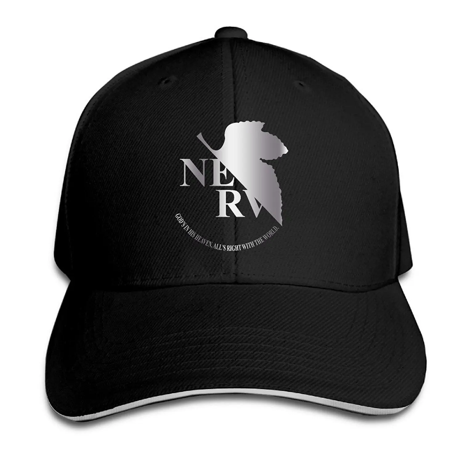 Buy Hao Neon Genesis Evangelion Nerv Platinum Logo Men Baseball Cap Sandwich Peak In Cheap Price On Alibaba Com