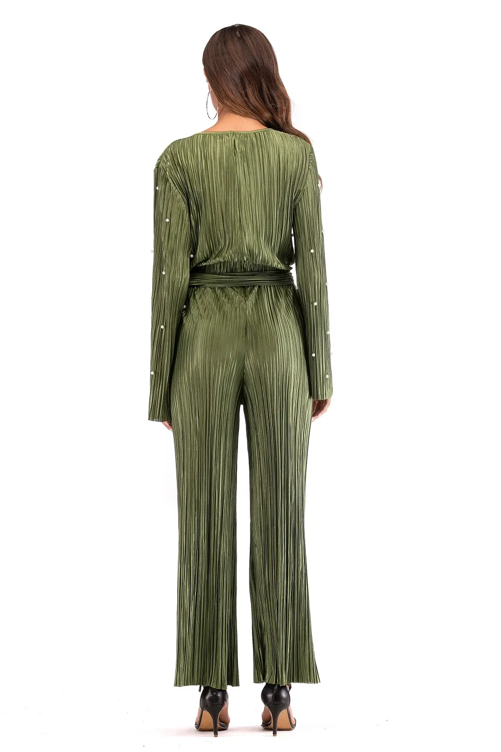 1635 Fold Jumpsuit Abaya Muslim Dresses Malaysia Islamic Clothing