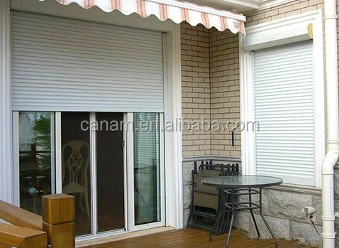 European Standard Insulated Summer & Winter Aluminum window roller shutters automatic remote controlled