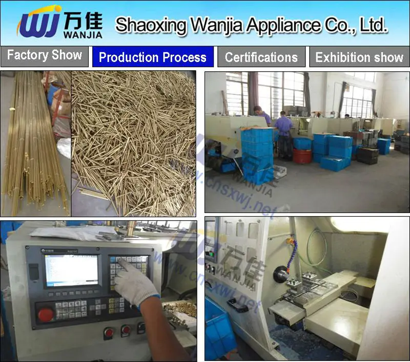 Shaoxing Wanjia continuous syringe Brass chrome plated CNC lathe precise production.jpg