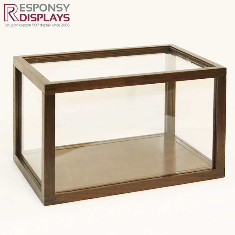Customized Clear Acrylic Wooden Display Box Wholesale For Football And