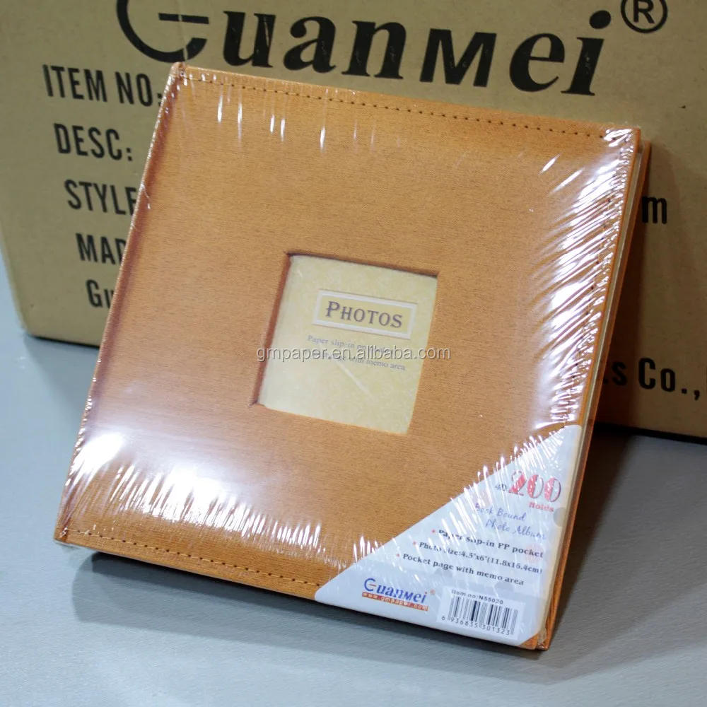 Screw Post Bound Binder Album Leather Cover Wax Paper Photo Album Thick