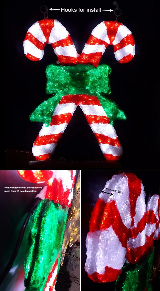 Multi Colored Candy Cane Outdoor Led Christmas Lights Candy Cane - Buy