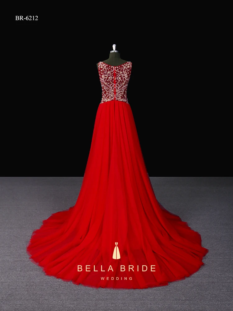 red evening gown designs