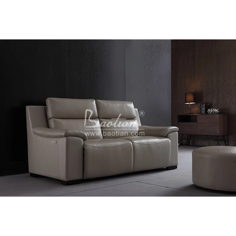 European Design Genuine Italian Leather Recliner Sofa Set Motional